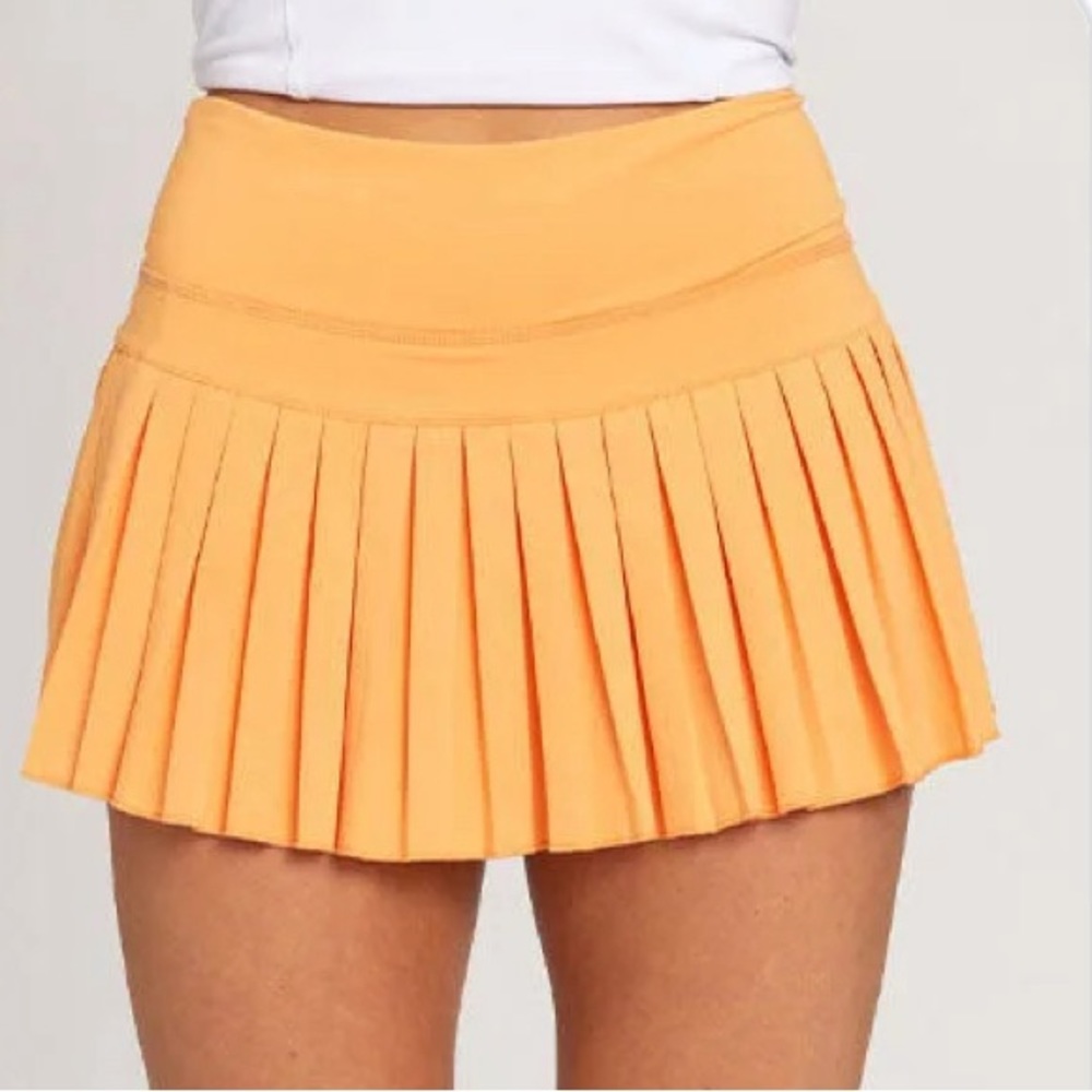 orange gold hinge skirt